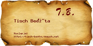 Tisch Beáta névjegykártya